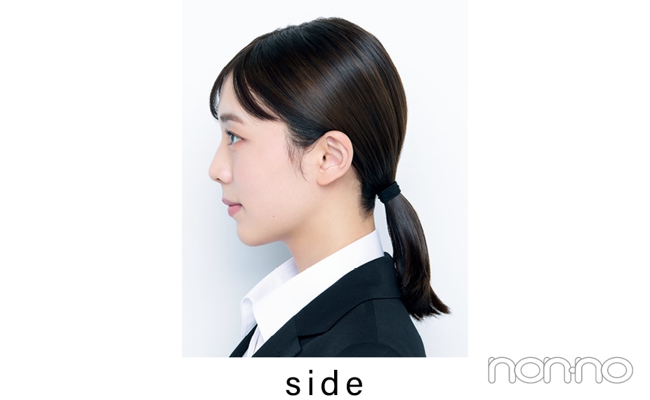 菊地姫奈の証明写真メイクのルールモデルカット44