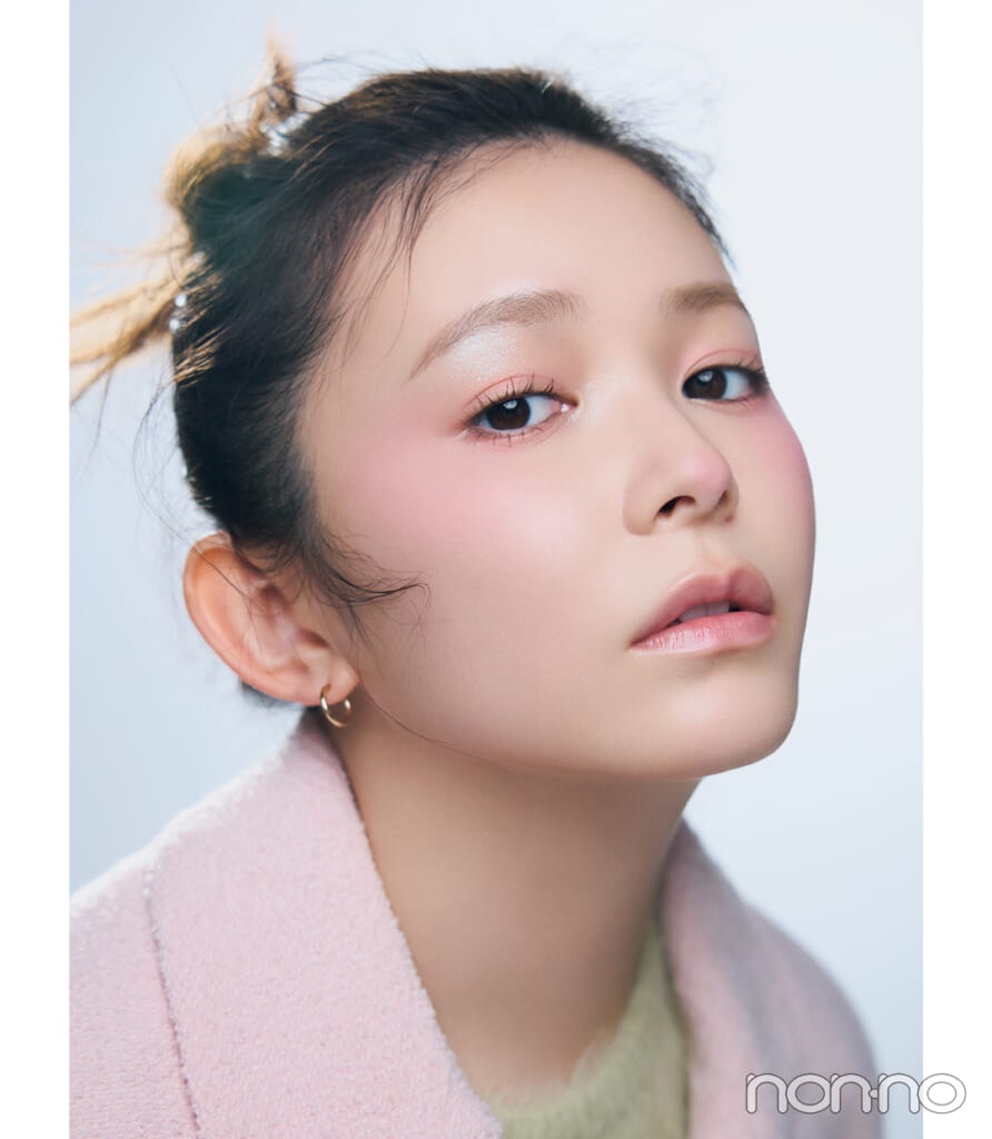 久間田琳加の桜咲くピンクメイクモデルカット2-1