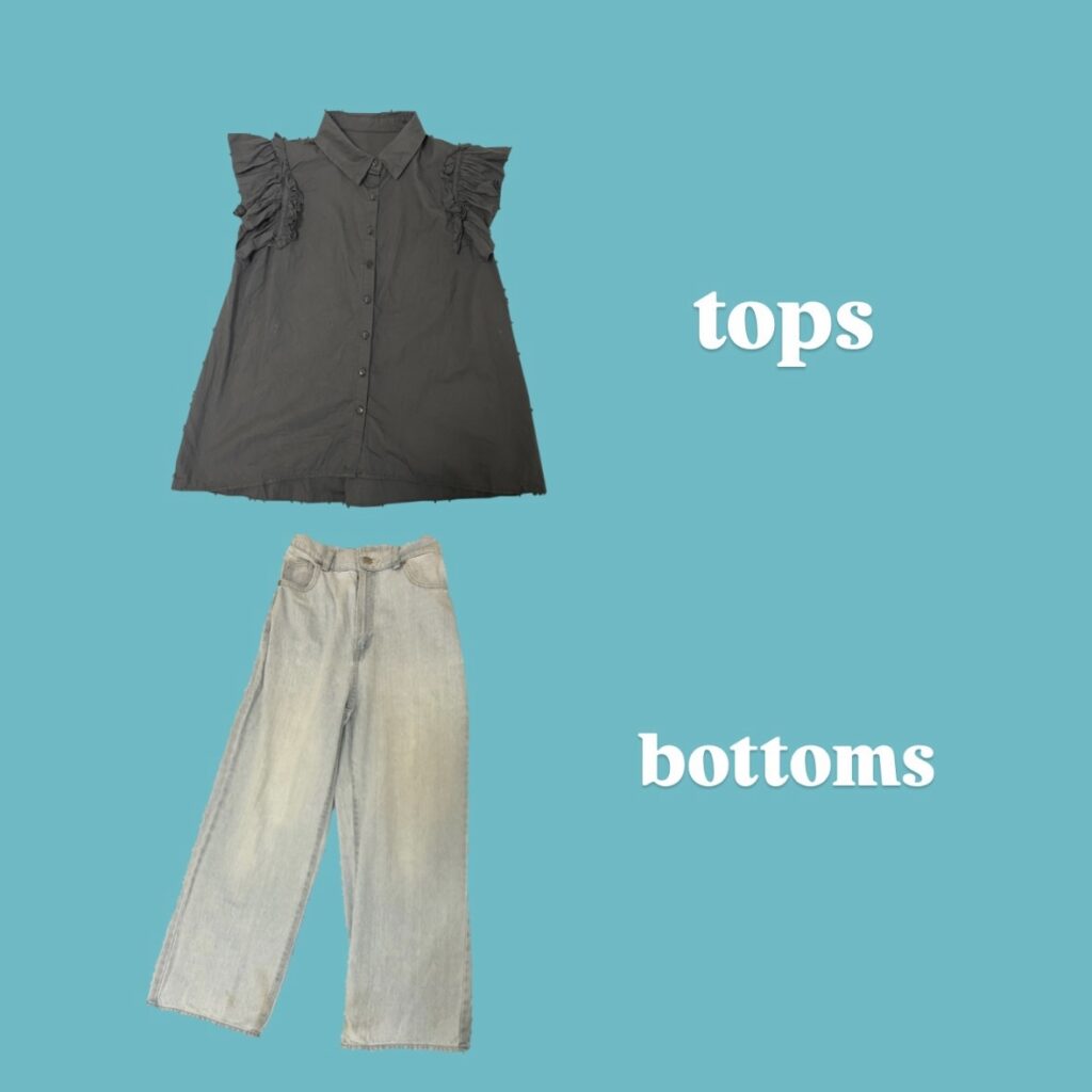 シンプルかわいいノースリーブコーデ