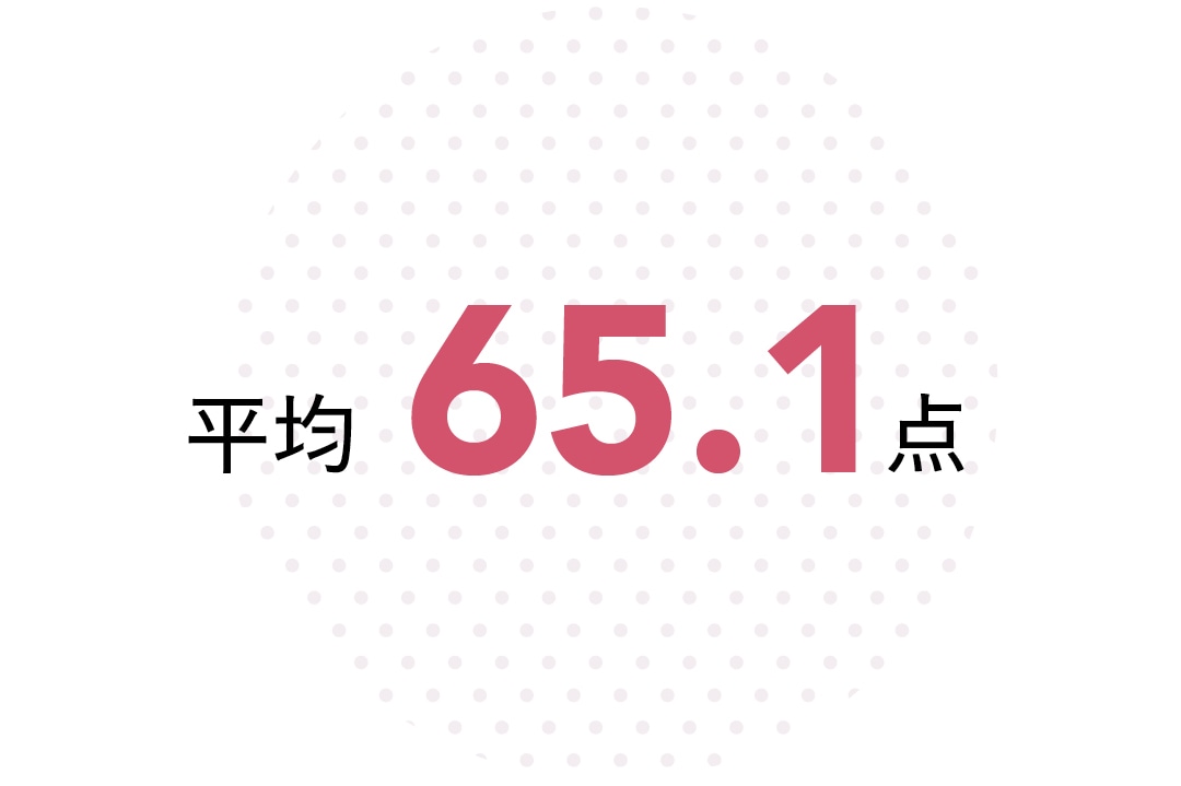 平均65.1点