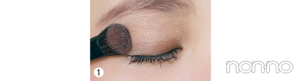 久間田琳加のブラウンメイクプロセスカット4-1