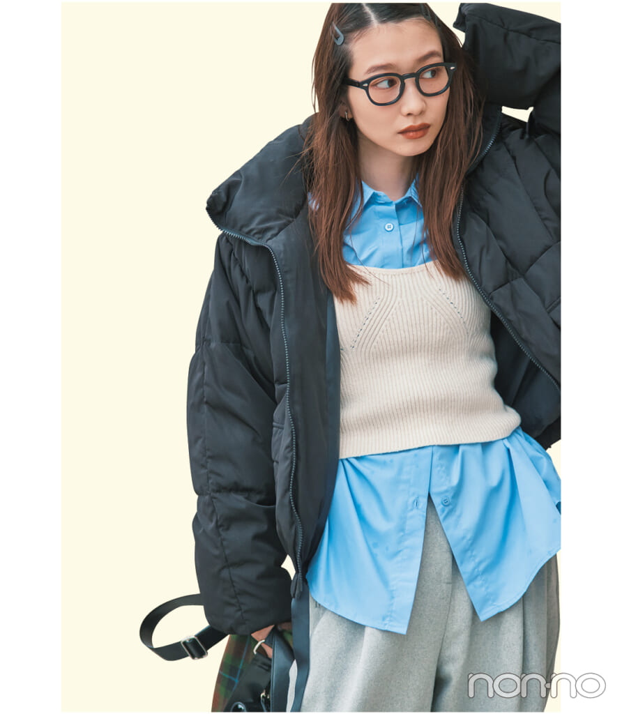 岡本夏美のジモ着にならないダウンモデルカット7