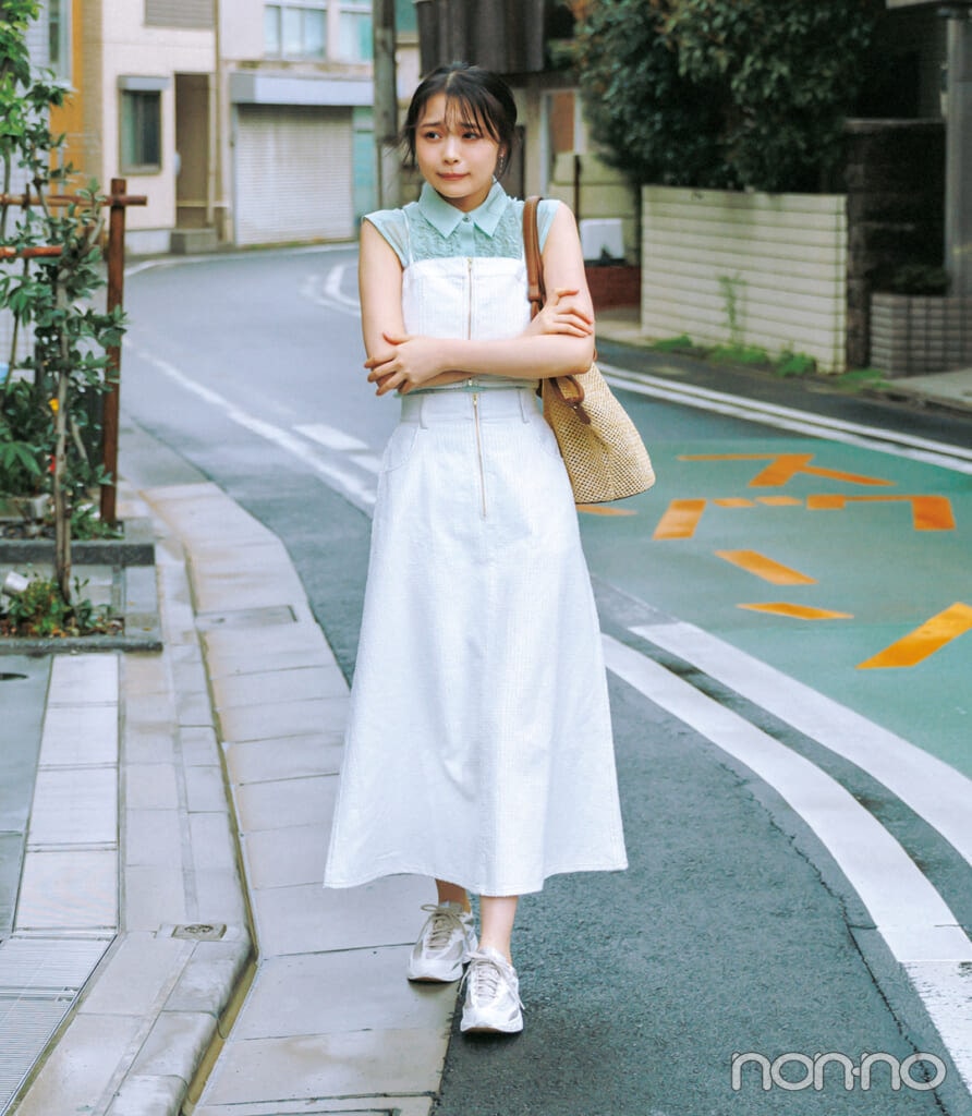気温22度の日の服装：林芽亜里の気温別初夏の着回しコーデ