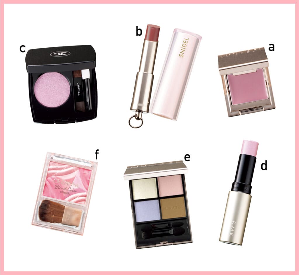 この春注目のラベンダーピンクコスメたち