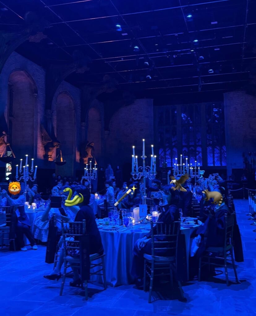 ホグワーツディナーを楽しむ各僚の生徒（参加者）