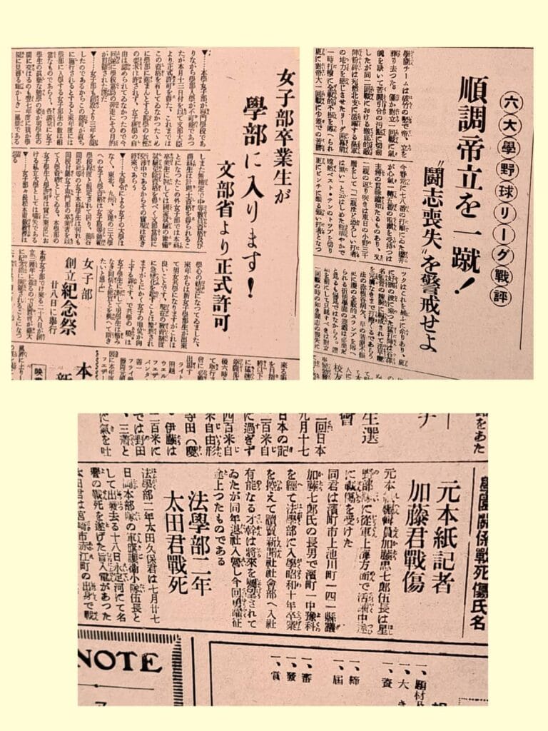 『虎に翼』展　明治大学博物館　新聞記事