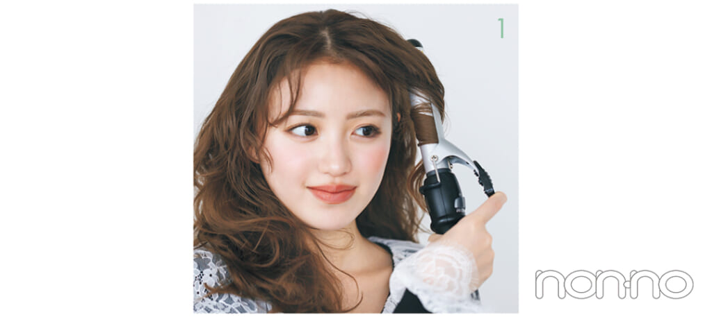 香音の衿の形×ヘアアレ相性マッチングプロセスカット7-1