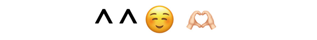 井上和のよく使う絵文字＆顔文字TOP3