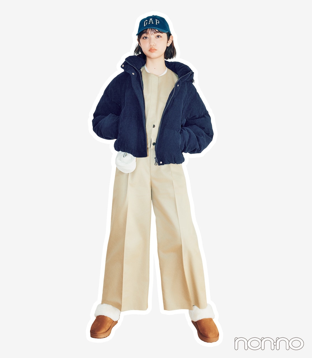 GUのウォームパデッドコーデュロイブルゾン ¥5990