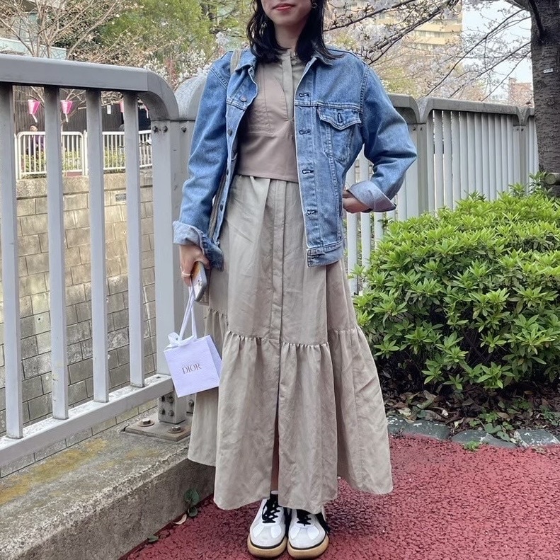 大学生のお花見に行く日のコーデ