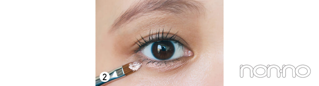 久間田琳加のブラウンメイクプロセスカット4-2