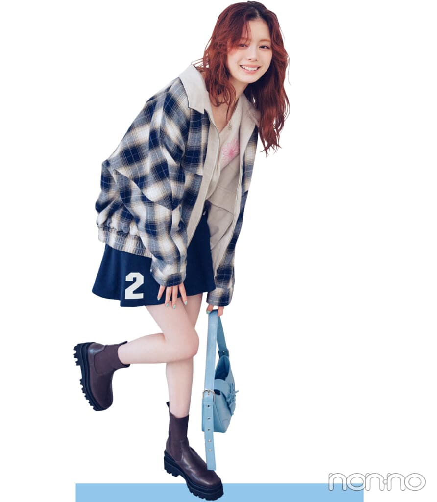 Ungridのコスパ最強アウターを着る紺野彩夏2