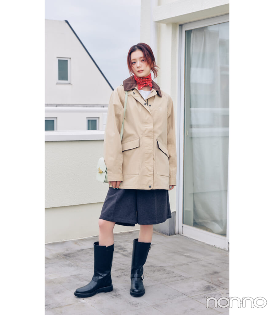 ティンバーランドのコスパ最強アウターを着る紺野彩夏