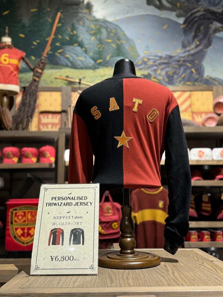 ハリポタスタジオツアー「Tシャツ カスタマイズ」グリフィンドール