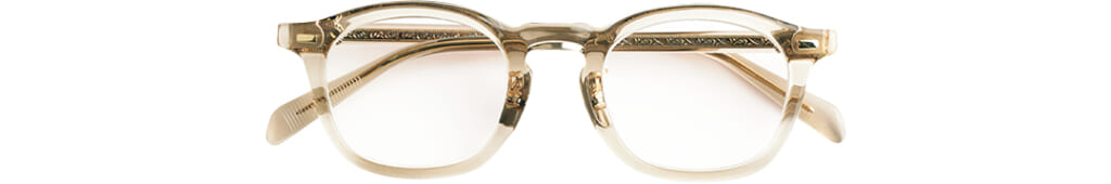 キングスターのクリアフレームメガネ