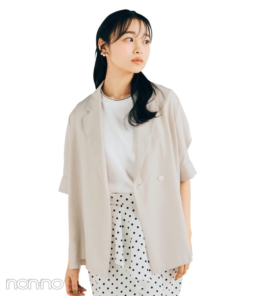 林芽亜里の大学生のための白Tモデルカット2-13