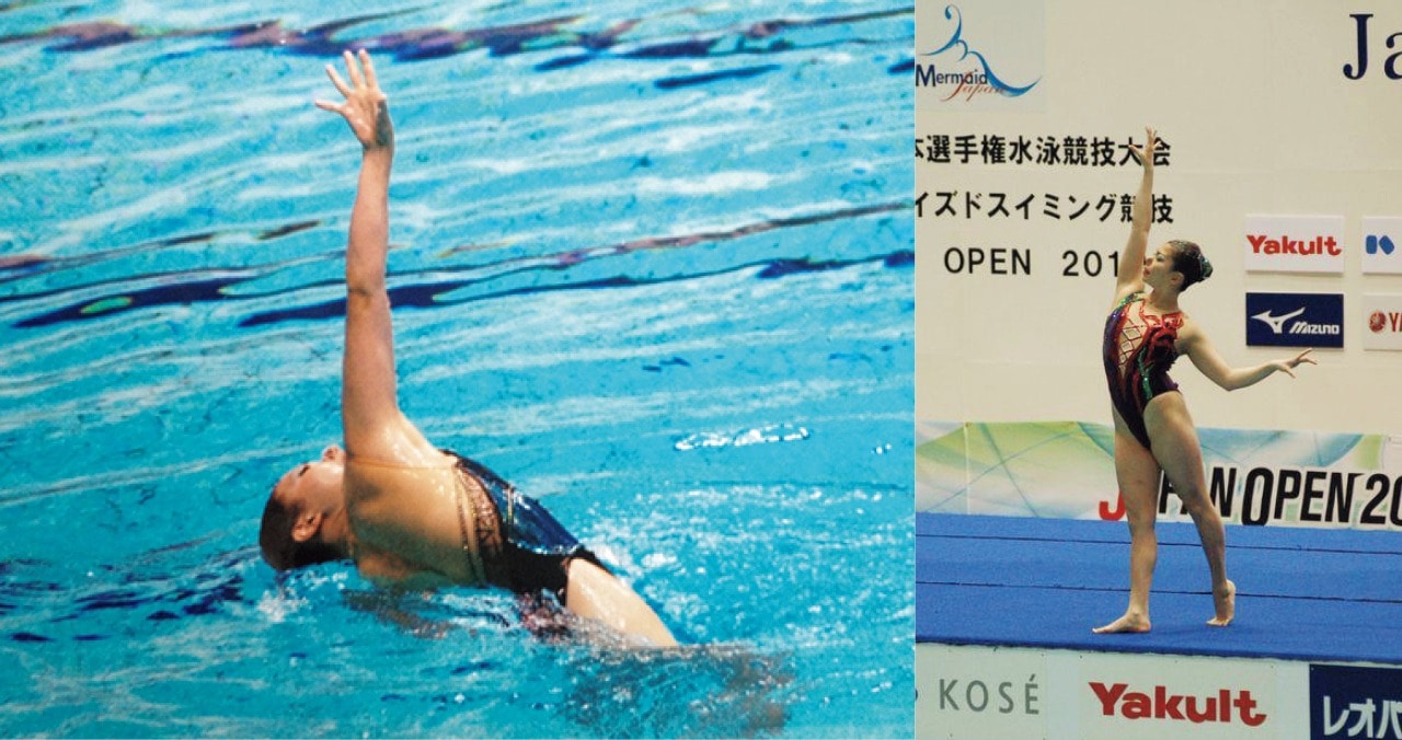 中京大学でアーティスティックスイミングの選手だった野依祐月さん
