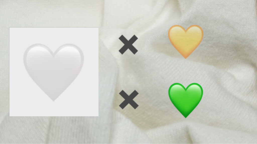 白色の色合わせのイメージ画像