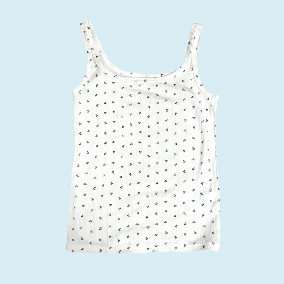 UNIQLO ポインテールタンクトップ カラー: 01 OFF WHITE