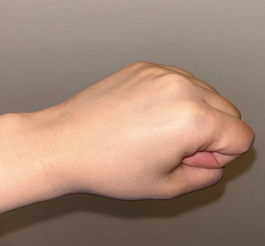 製品を塗った状態