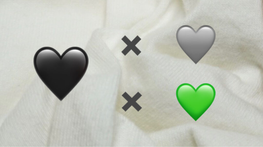 黒色の色合わせのイメージ画像