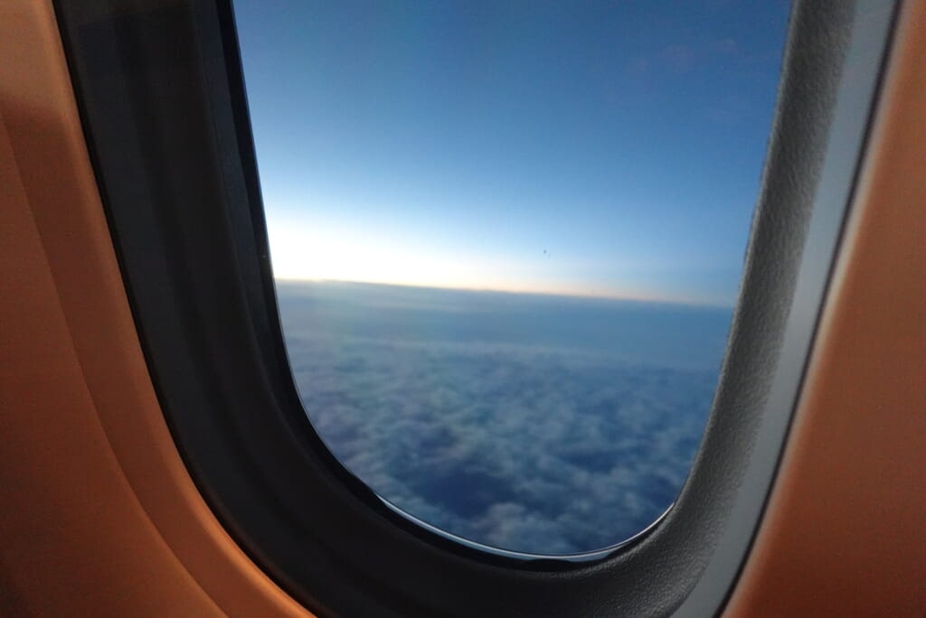 機内からの景色