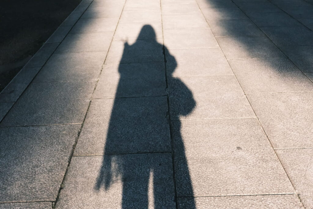 参道で撮った影