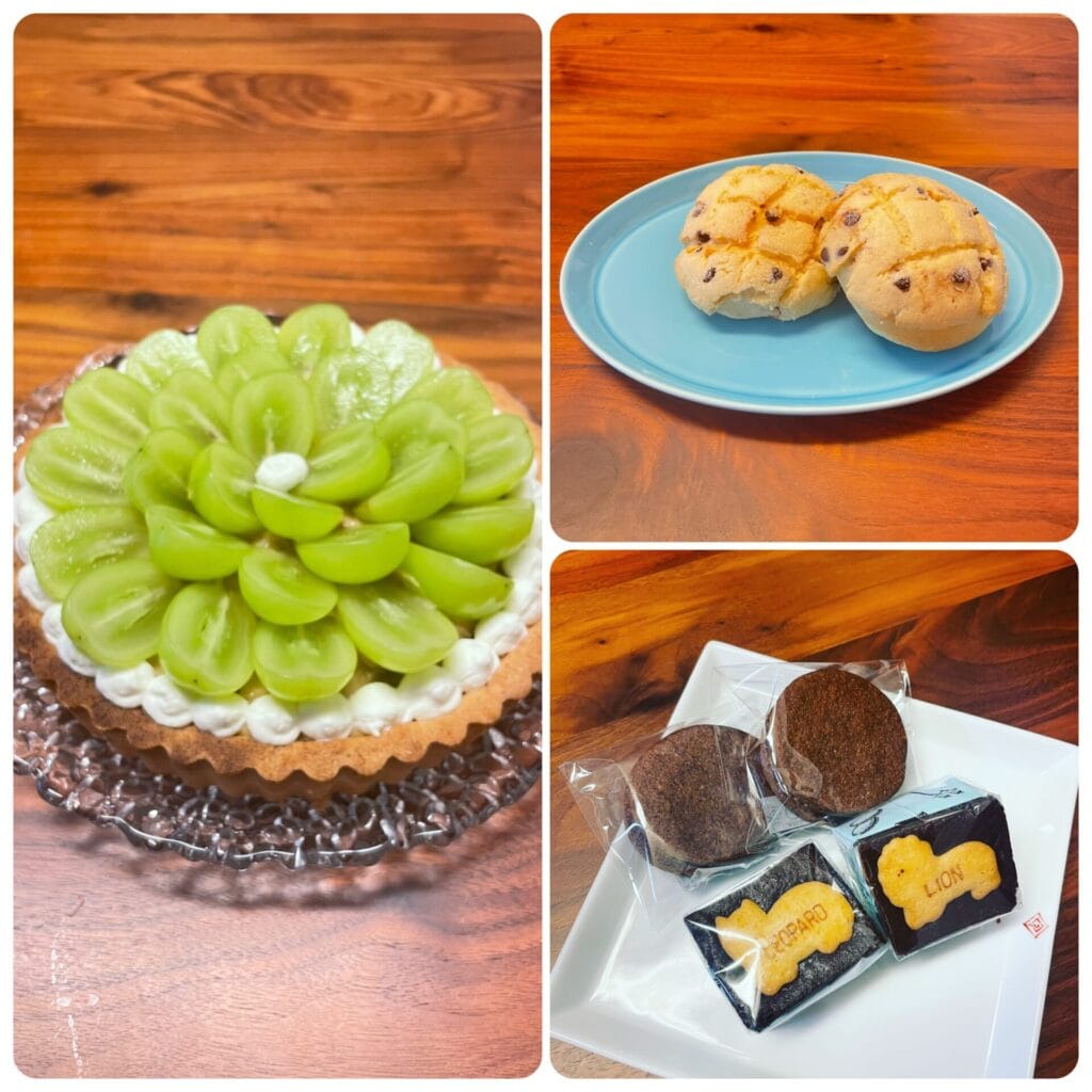 お菓子の写真3種