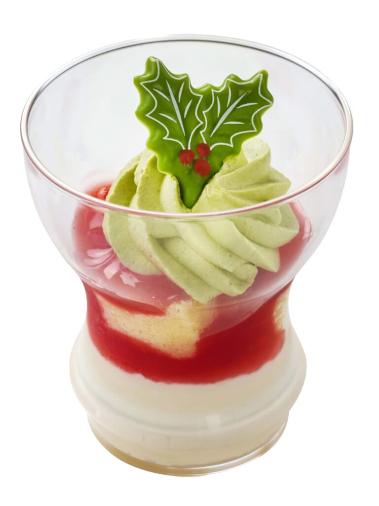 ストロベリーケーキカップ、ディズニーシーのクリスマスレストランメニュー