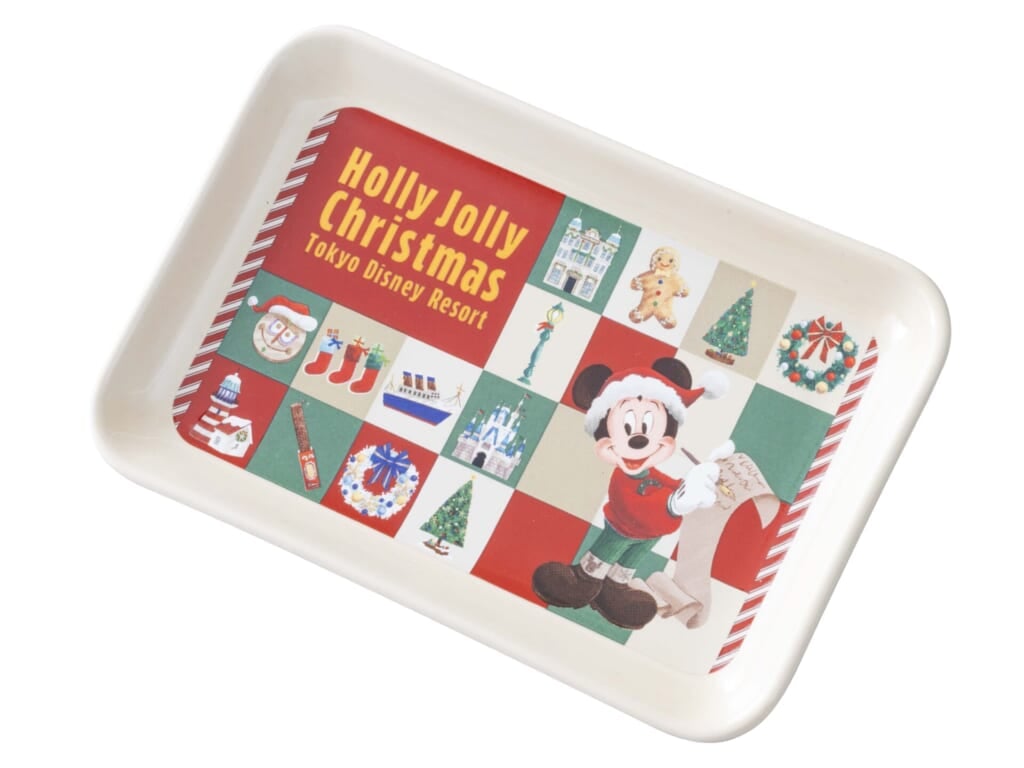 ミッキーのクリスマスデザインのスーベニアプレート