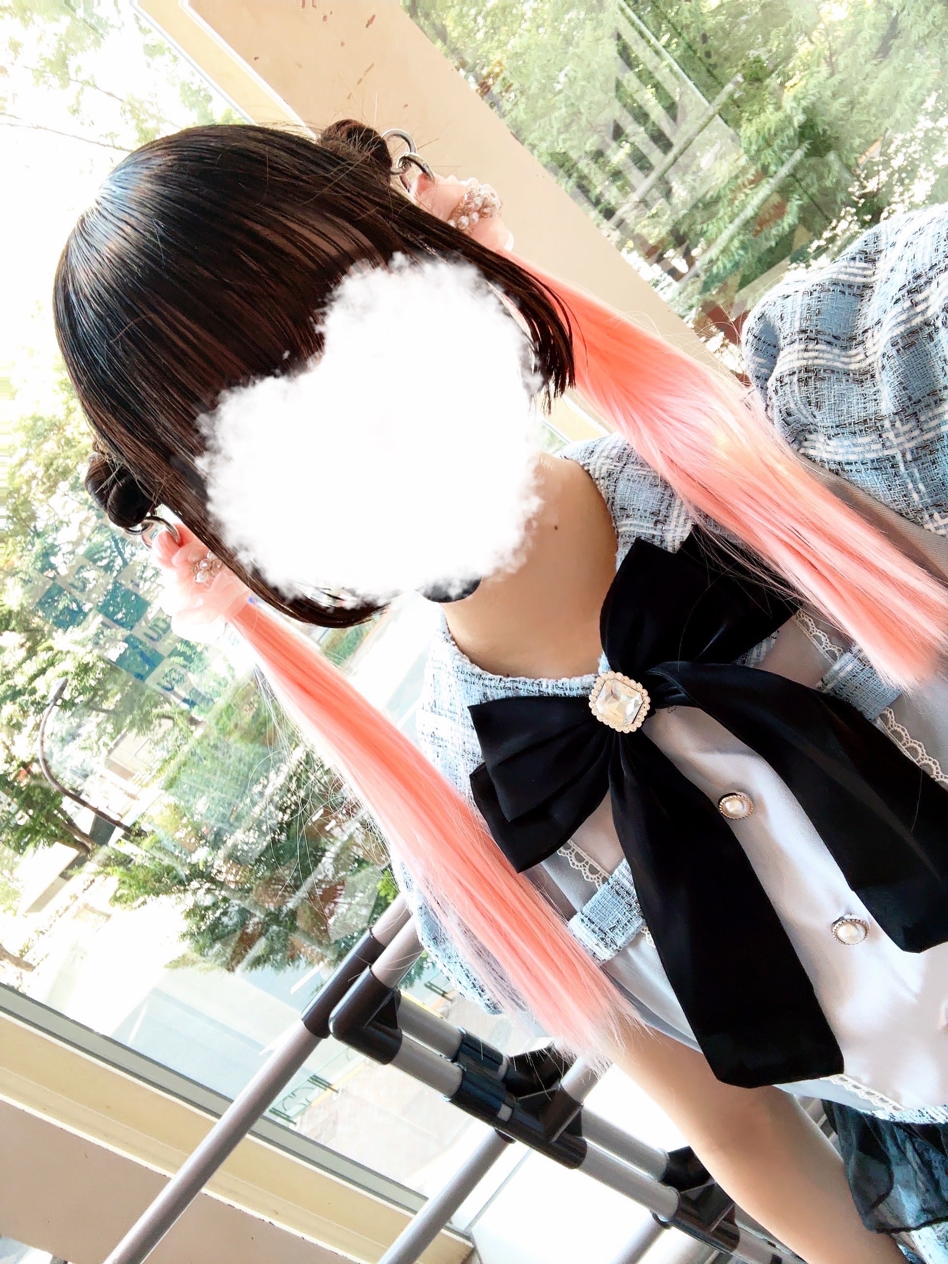 【10秒髪色チェンジ】ライブにも◎手作りポニテリングで気軽に派手髪！