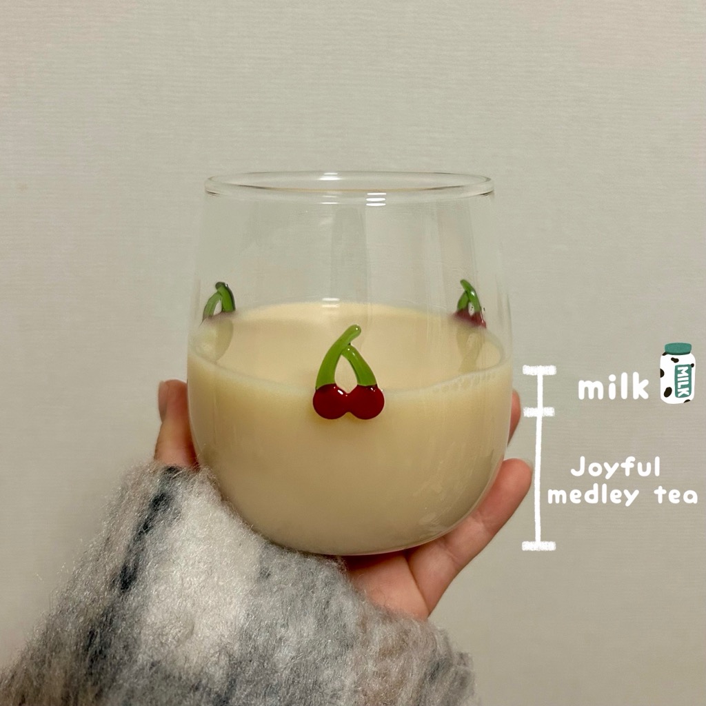 ジョイフルメドレーティーラテ再現。ミルク追加