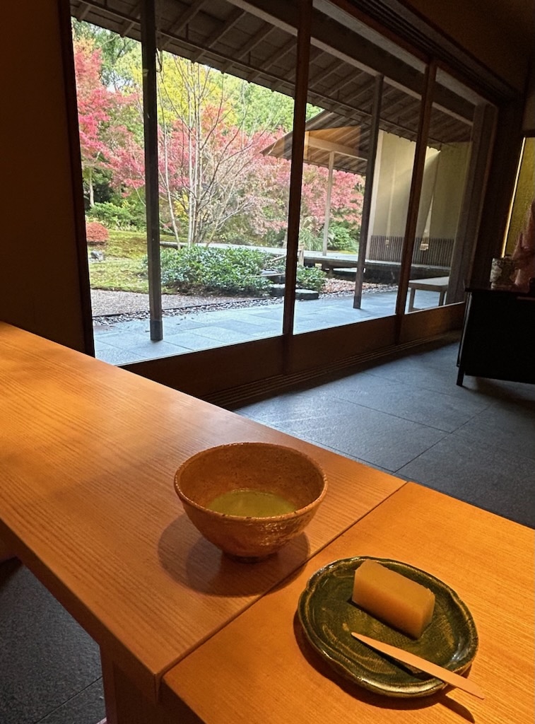 抹茶と庭園