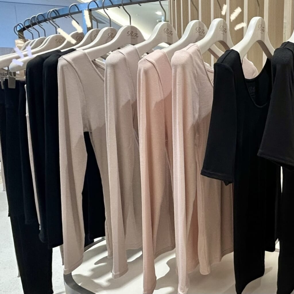 ReFa VITALTECH MOISTRIB U-NECK LONG SLEEVE INNER