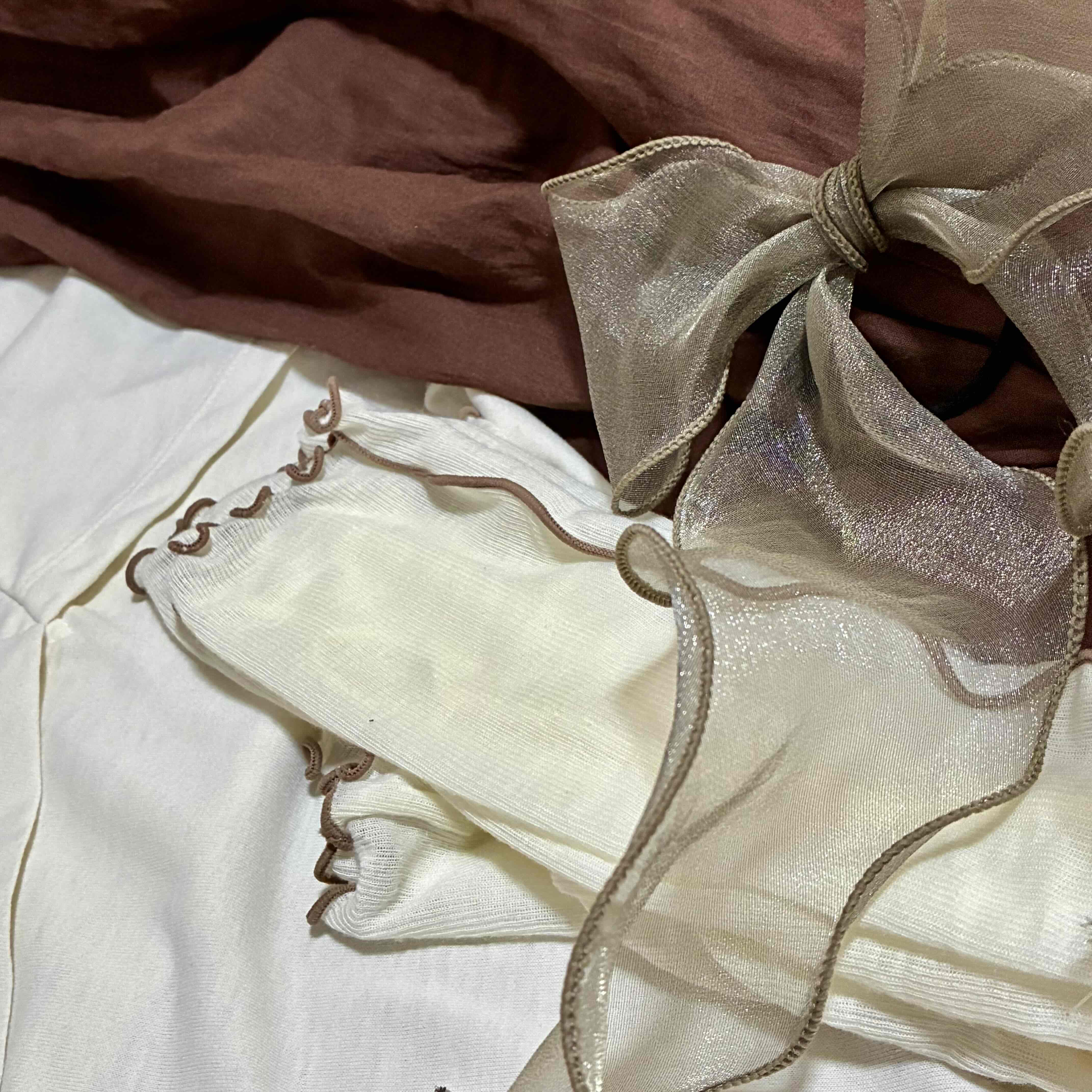 カフェフラッペコーデのアイテムの生地