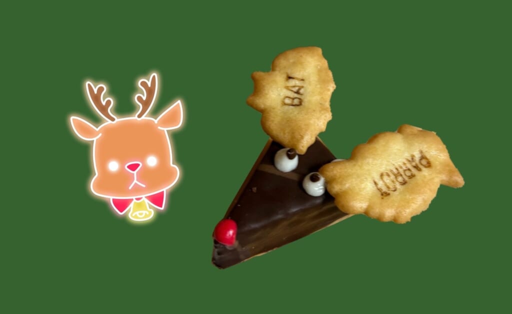 市販のお菓子でトナカイ風スイーツレシピ
