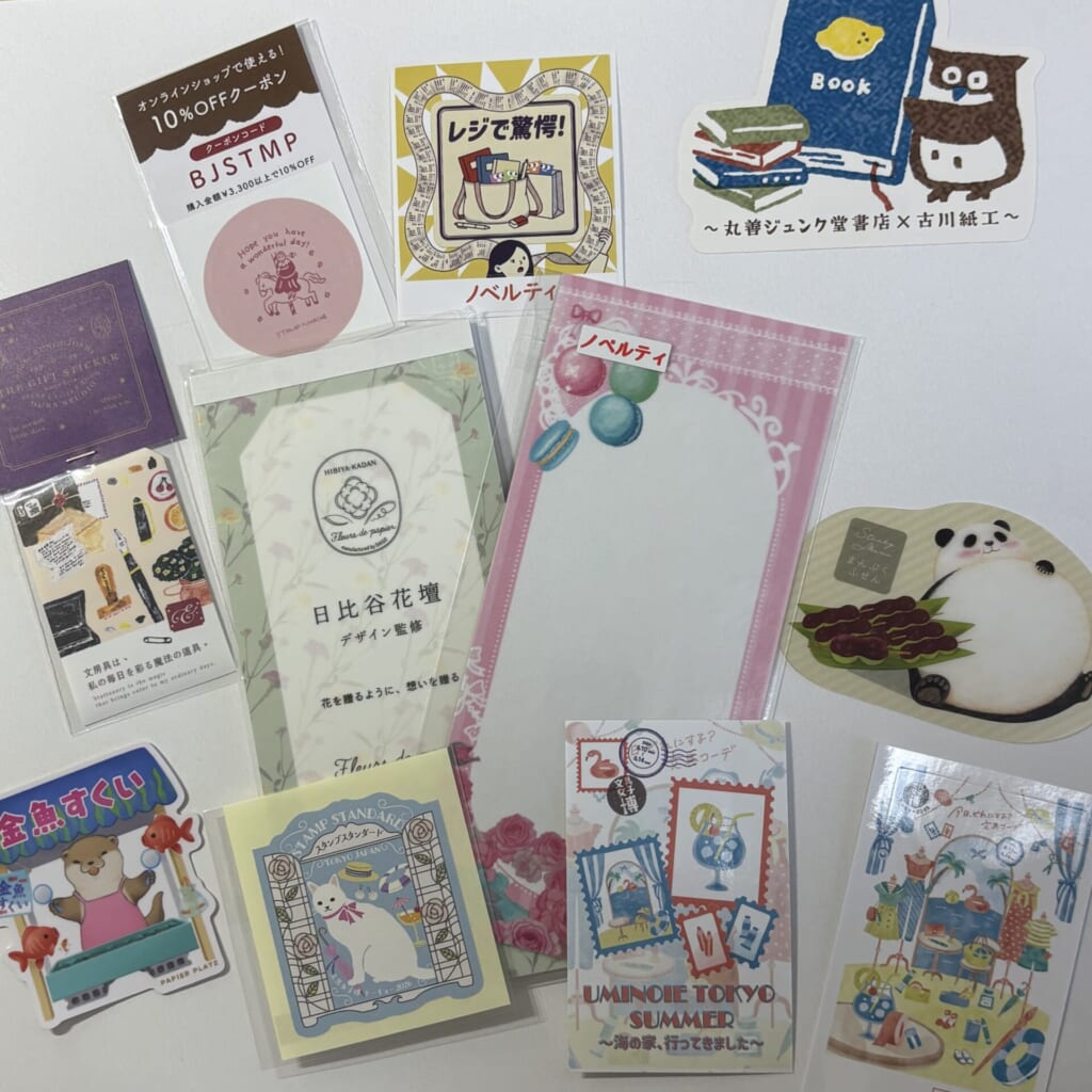 各ブースのノベルティ