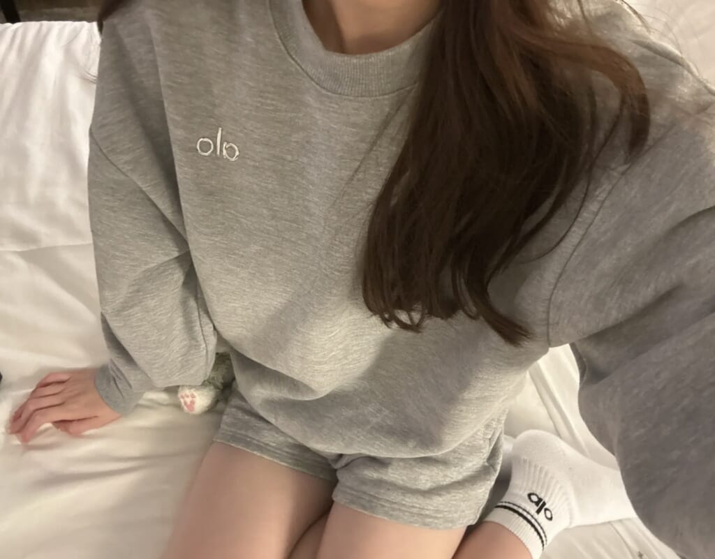 aloスウェット上下