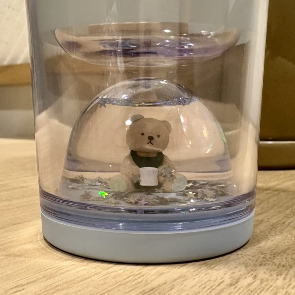 ベアスノードームボーダータンブラーのスノードーム部分