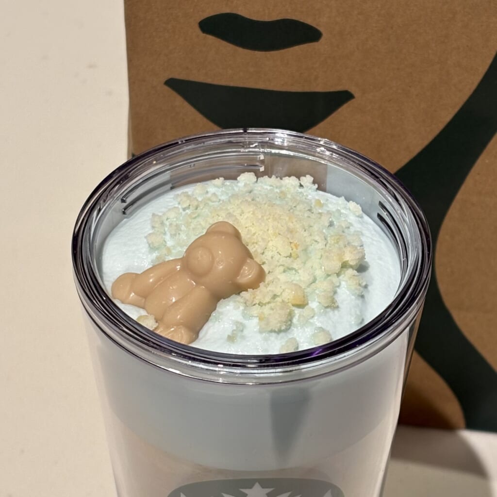 ピケモコブーケ&ティーラテを上から見た様子