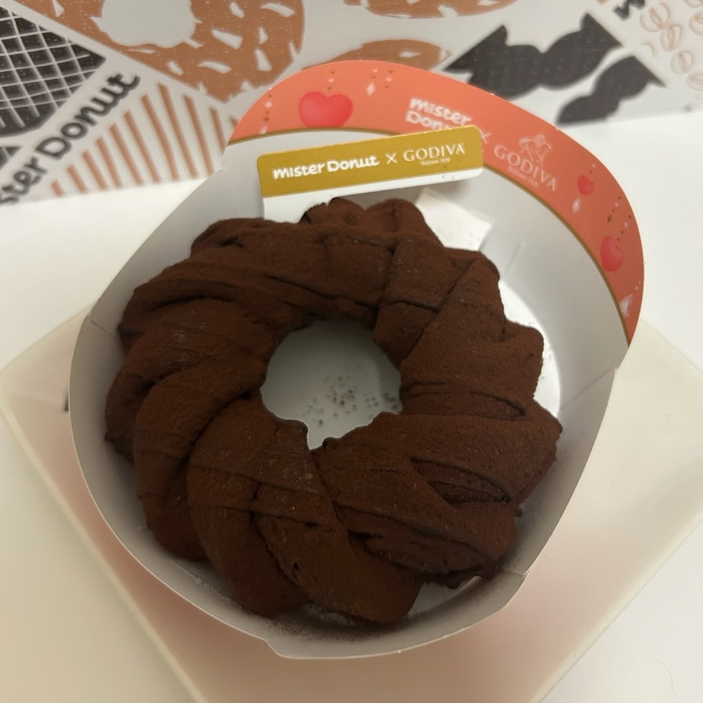 ミスド×ゴディバ　生ショコラフレンチ　キャラメルプラリネ