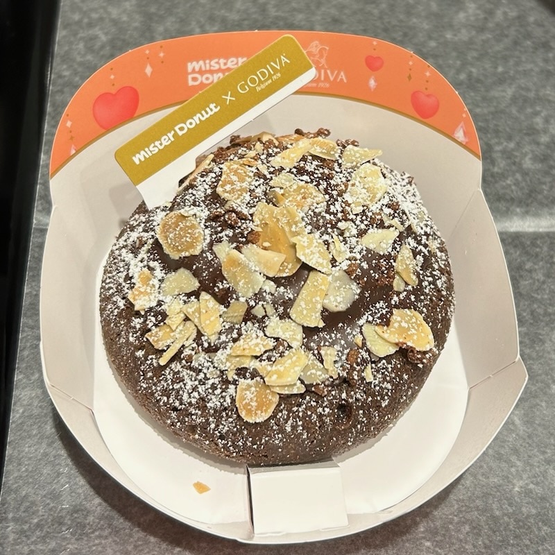 ミスド×ゴディバ　トリュフショコラドーナツ　プラリネ