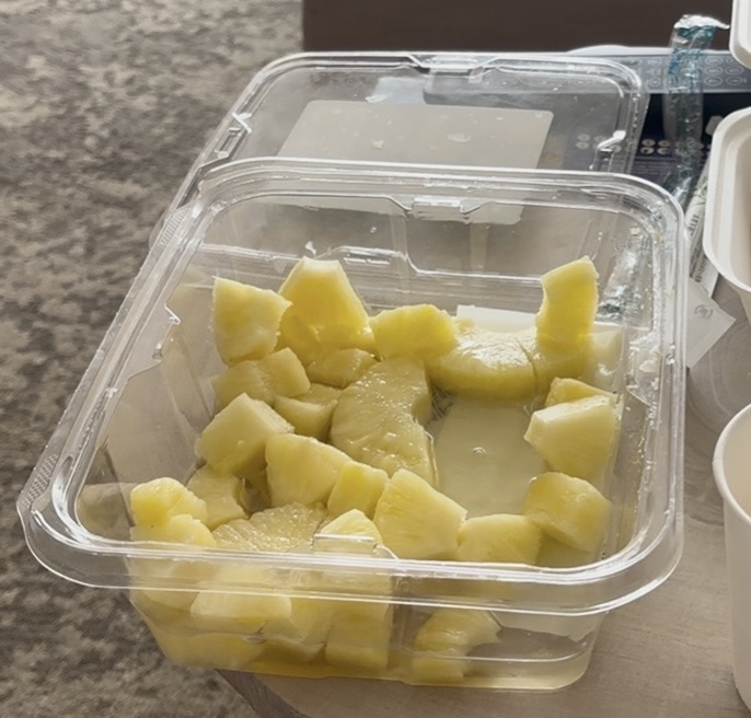 大きめカットパインのパック