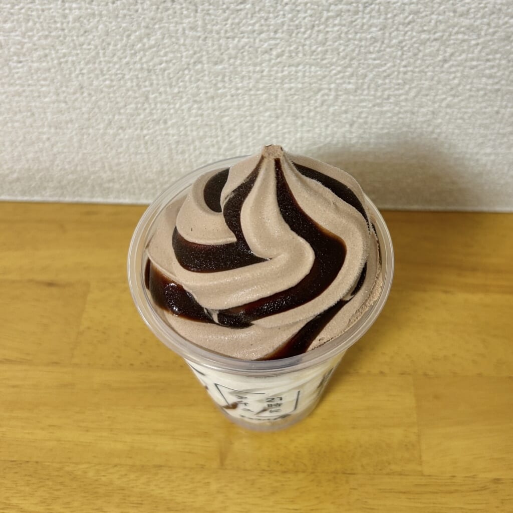 21時にアイス チョコバナナ チョコアイス