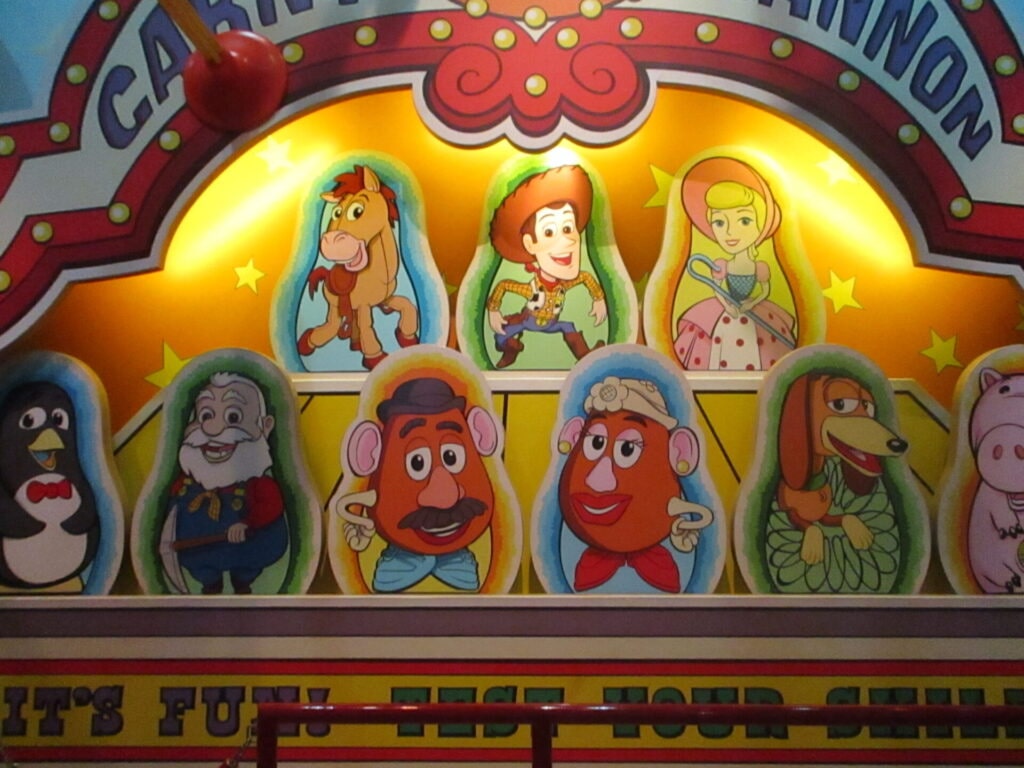 トイストーリーのアトラクションの写真