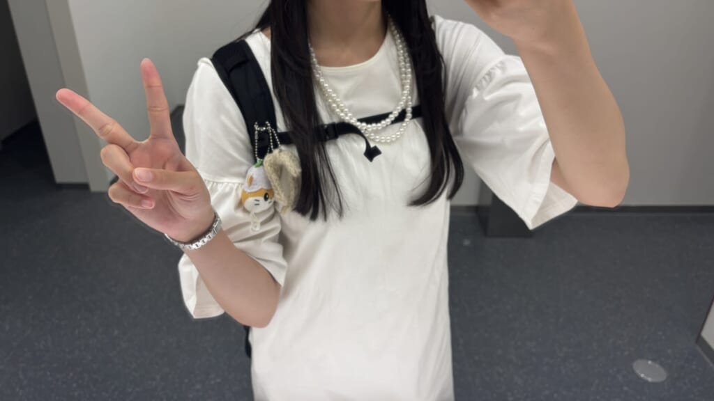 ワンピースコーデ横