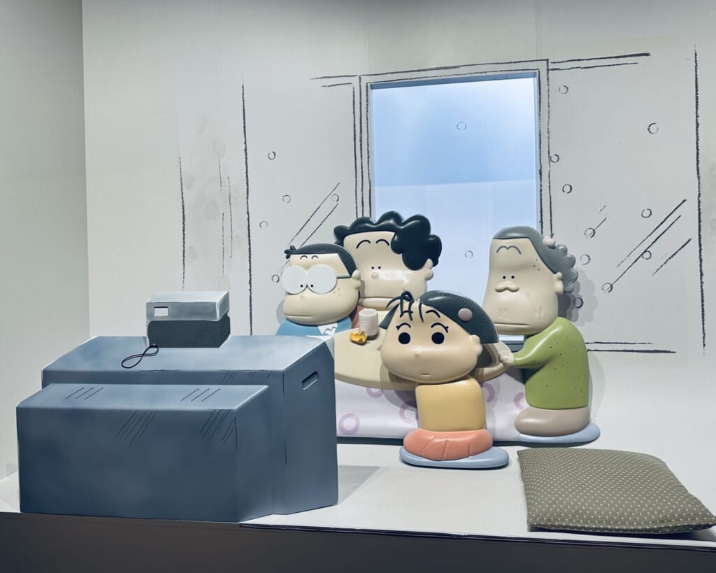 ジブリパーク・ジブリの大倉庫「ジブリのなりきり名場面展」リニューアル後の新展示コーナー：ホーホケキョ となりの山田くん