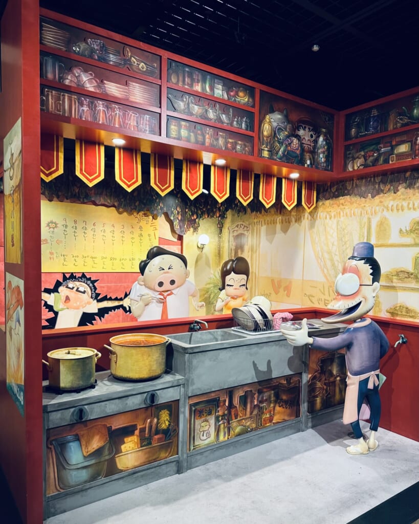 ジブリパーク・ジブリの大倉庫「ジブリのなりきり名場面展」リニューアル後の新展示コーナー：ギブリーズ episode2