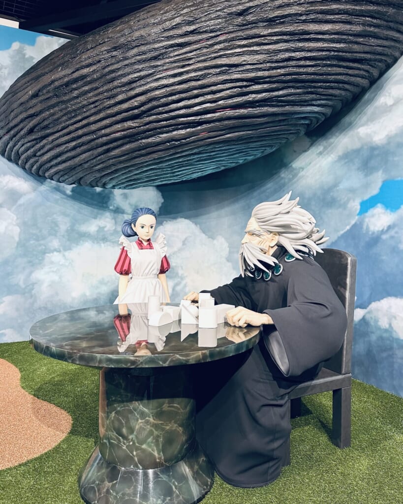 ジブリパーク・ジブリの大倉庫「ジブリのなりきり名場面展」リニューアル後の新展示コーナー：君たちはどう生きるか