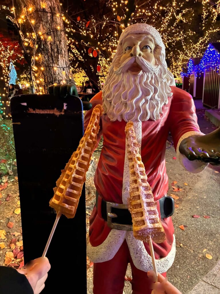 「ツリーワッフル」「スノーワッフル」